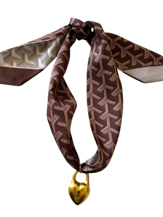 Hudson Heart Scarf Necklace