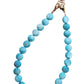 Blue Flat Beaded Phone Charm