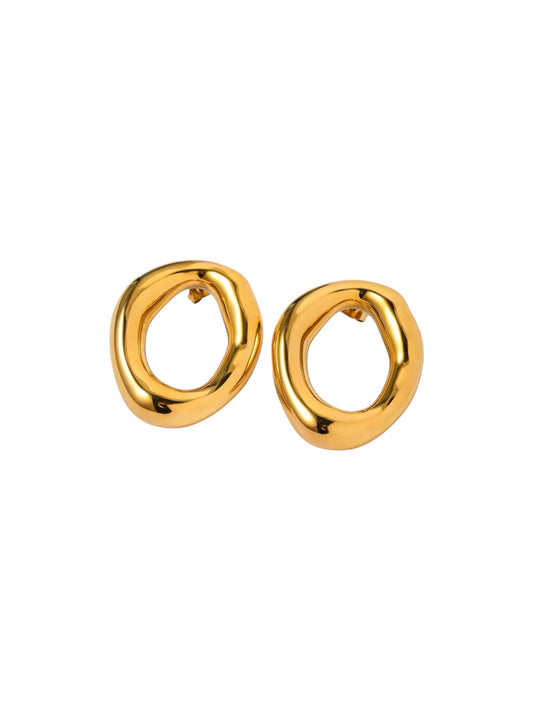 Chunky Gold Irregular Studs