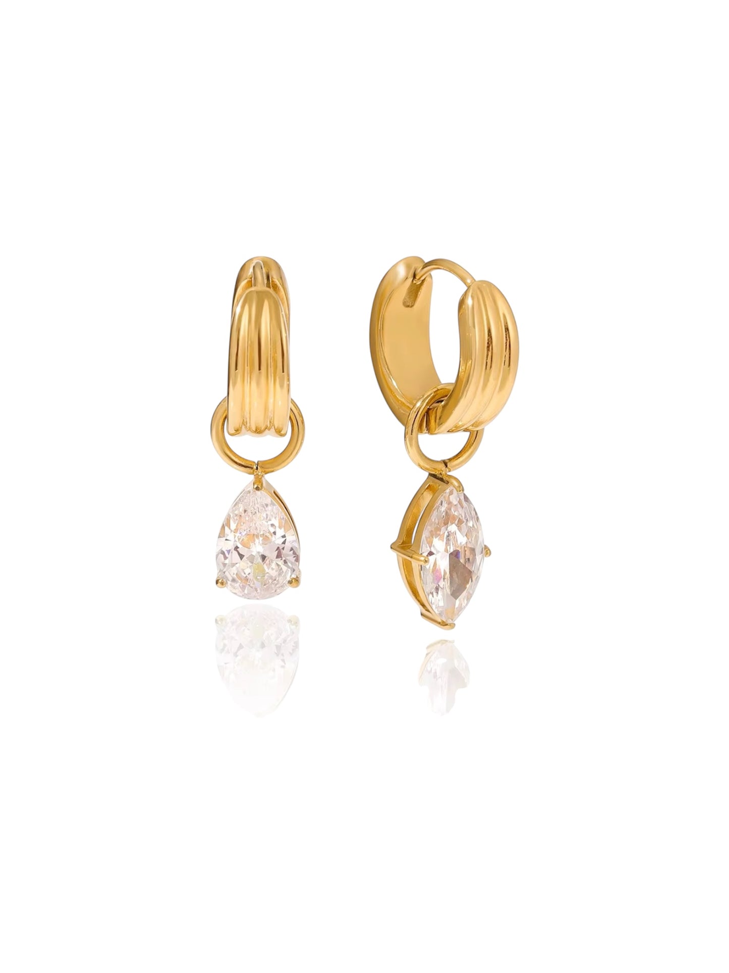 Tate Teardrop Mini Hoops