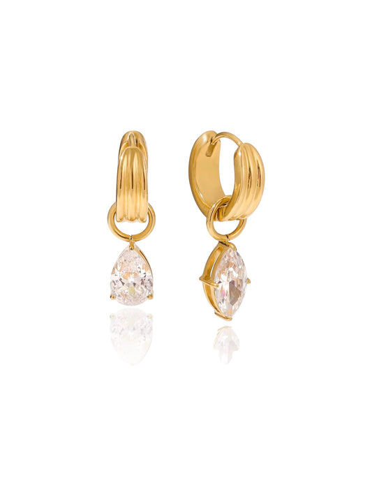 Tate Teardrop Mini Hoops