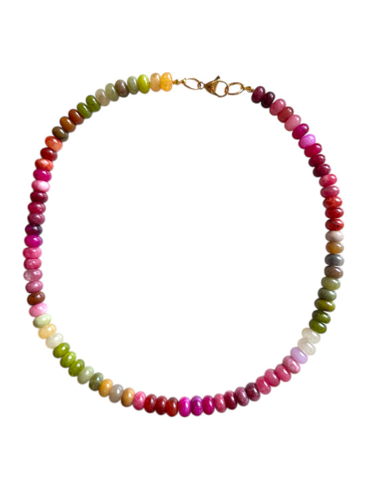 Multi-colored Large Beaded Necklace