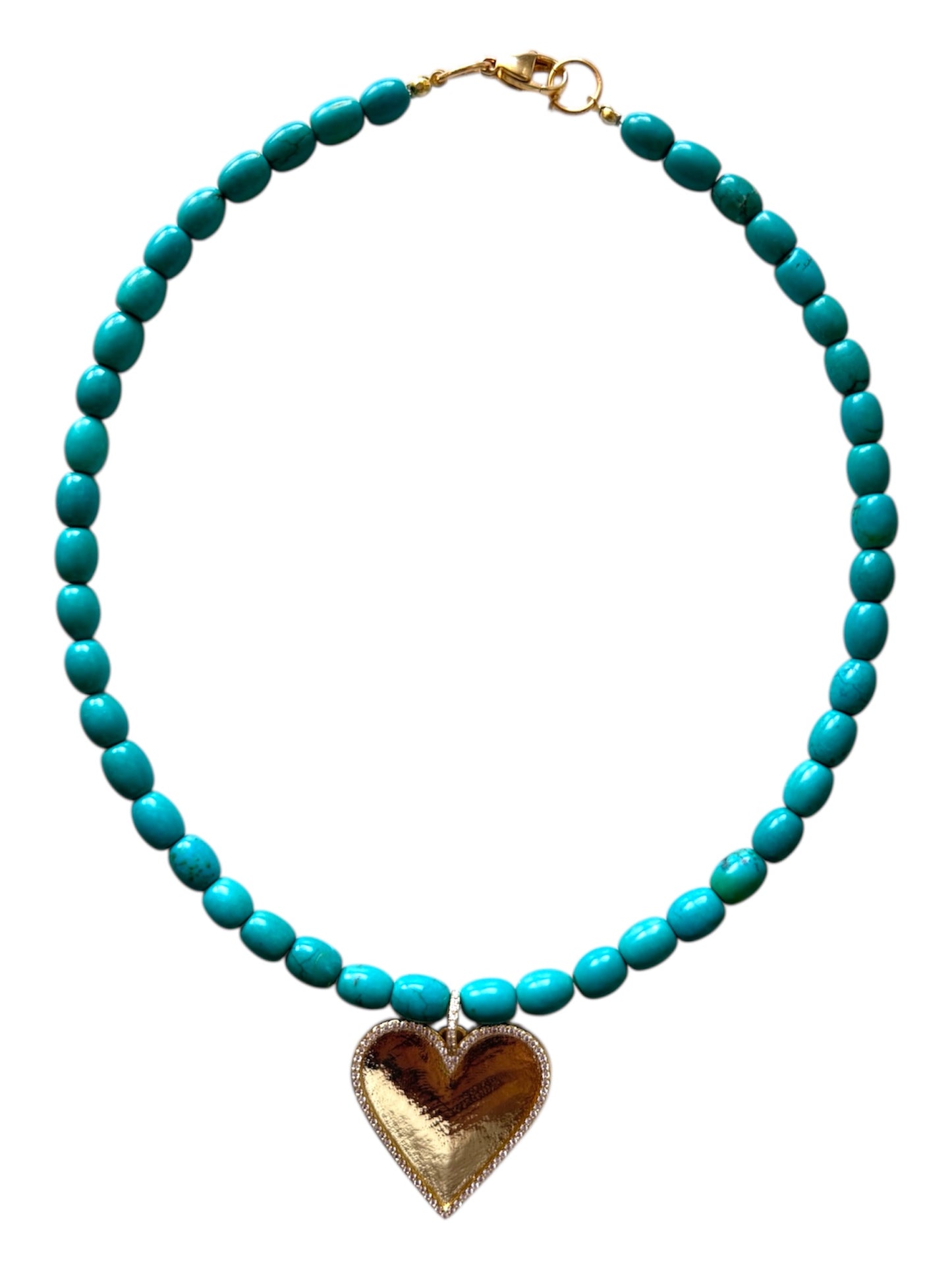 Meave Turquoise Heart Necklace