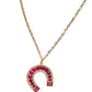 Ruby Horseshoe Necklace