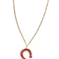 Ruby Horseshoe Necklace