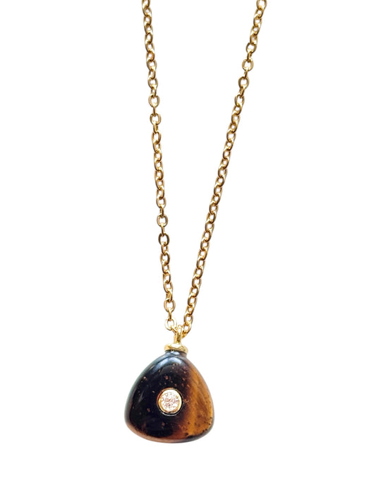 Tortoise Gemstone Necklace