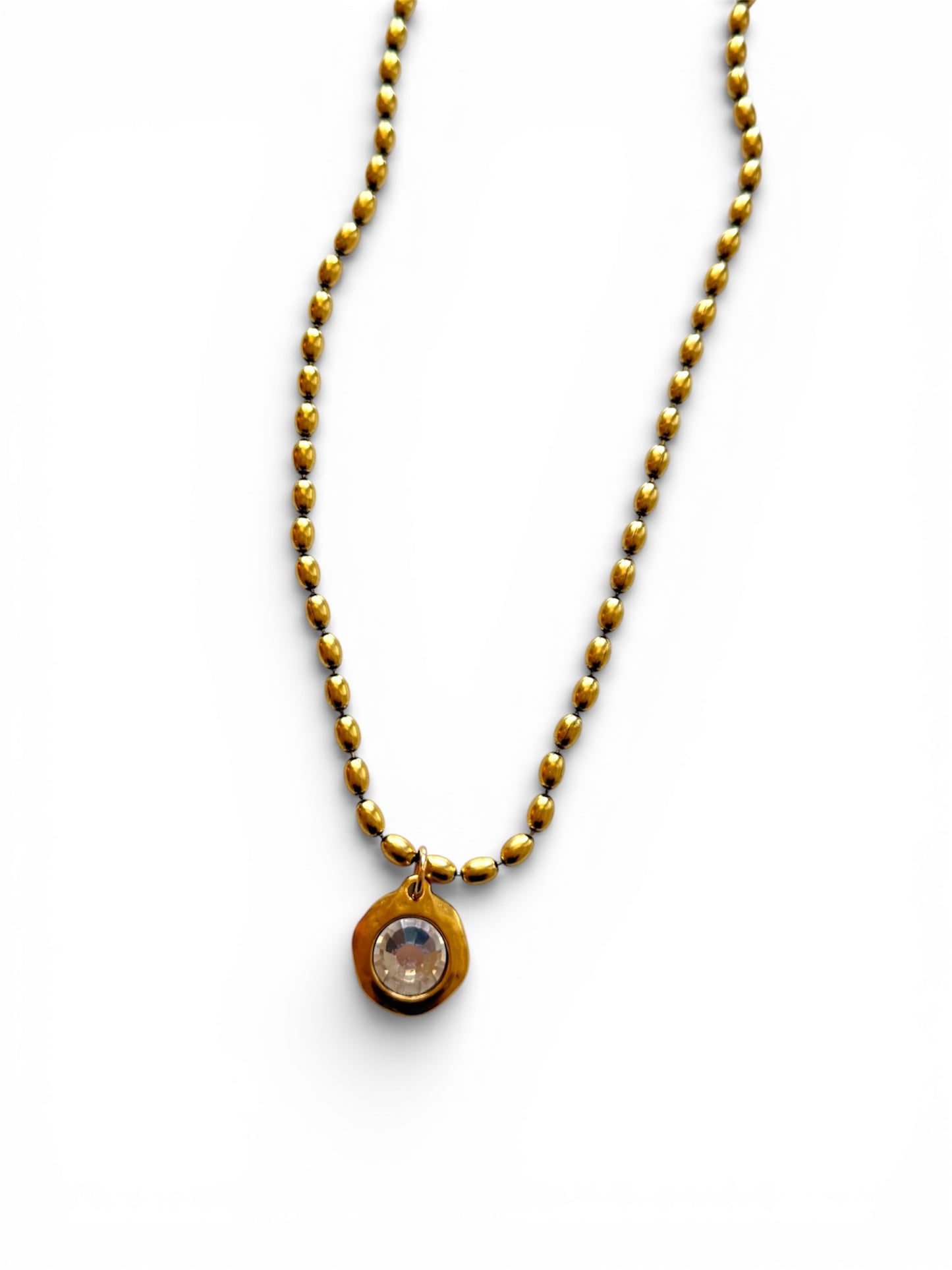 XL Grove Bezel Necklace