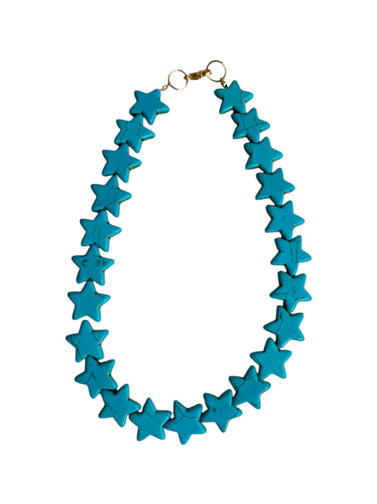 Turquoise Chunky Star Necklace