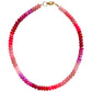 Pink Ombré Beaded Necklace