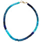 Blue Ombré Beaded Necklace