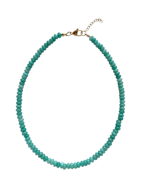 Aqua Beaded Necklace