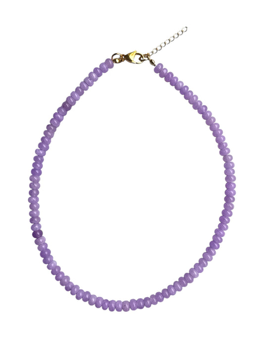 Purple Beaded Necklace