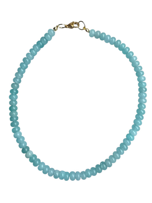 Ocean Blue Large Beaded Necklace