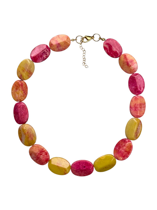 Guava Gemstone Necklace