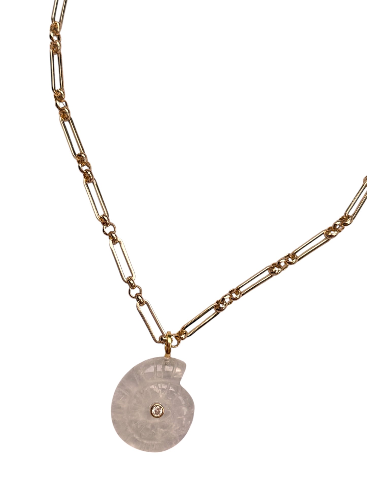 Sally Shell Gemstone Necklace