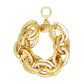 Matte Gold Oval Toggle Bracelet
