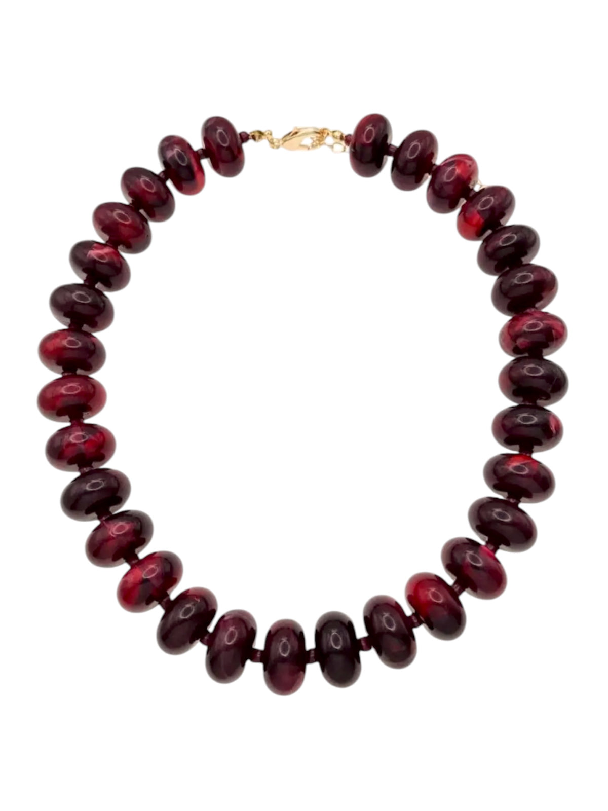 Jumbo Cherry Beaded Necklace