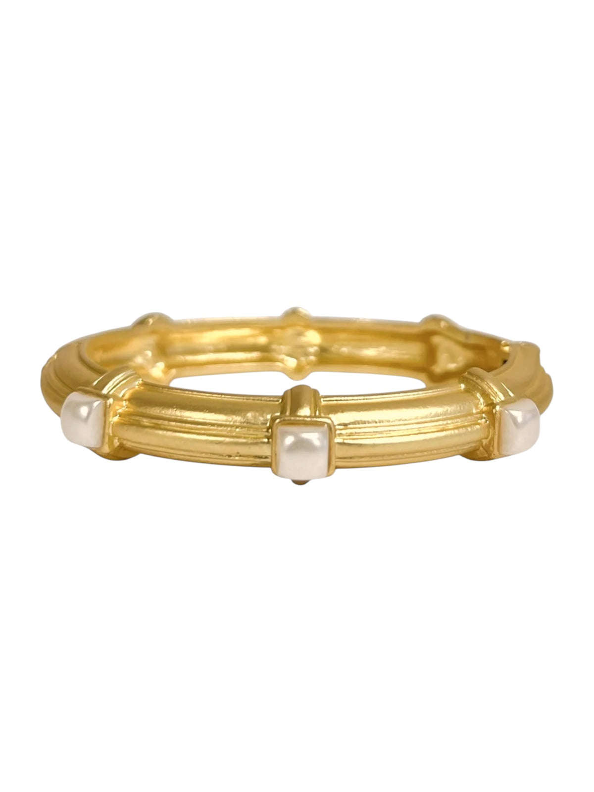 Matte Gold Pearl Bracelet