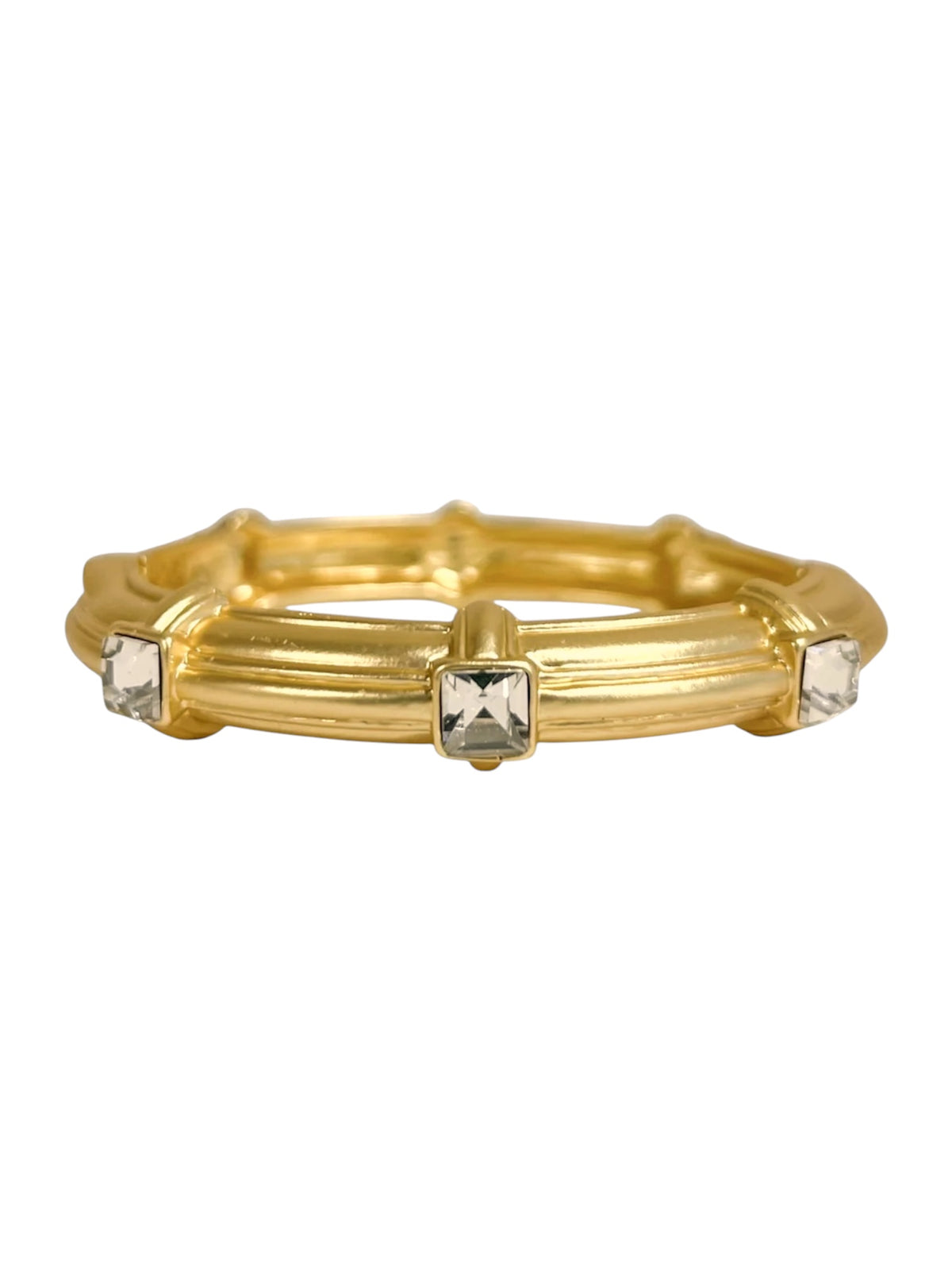Matte Gold Crystal Bracelet