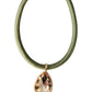 Olive Gemstone Drop Necklace