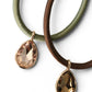 Espresso Gemstone Drop Necklace