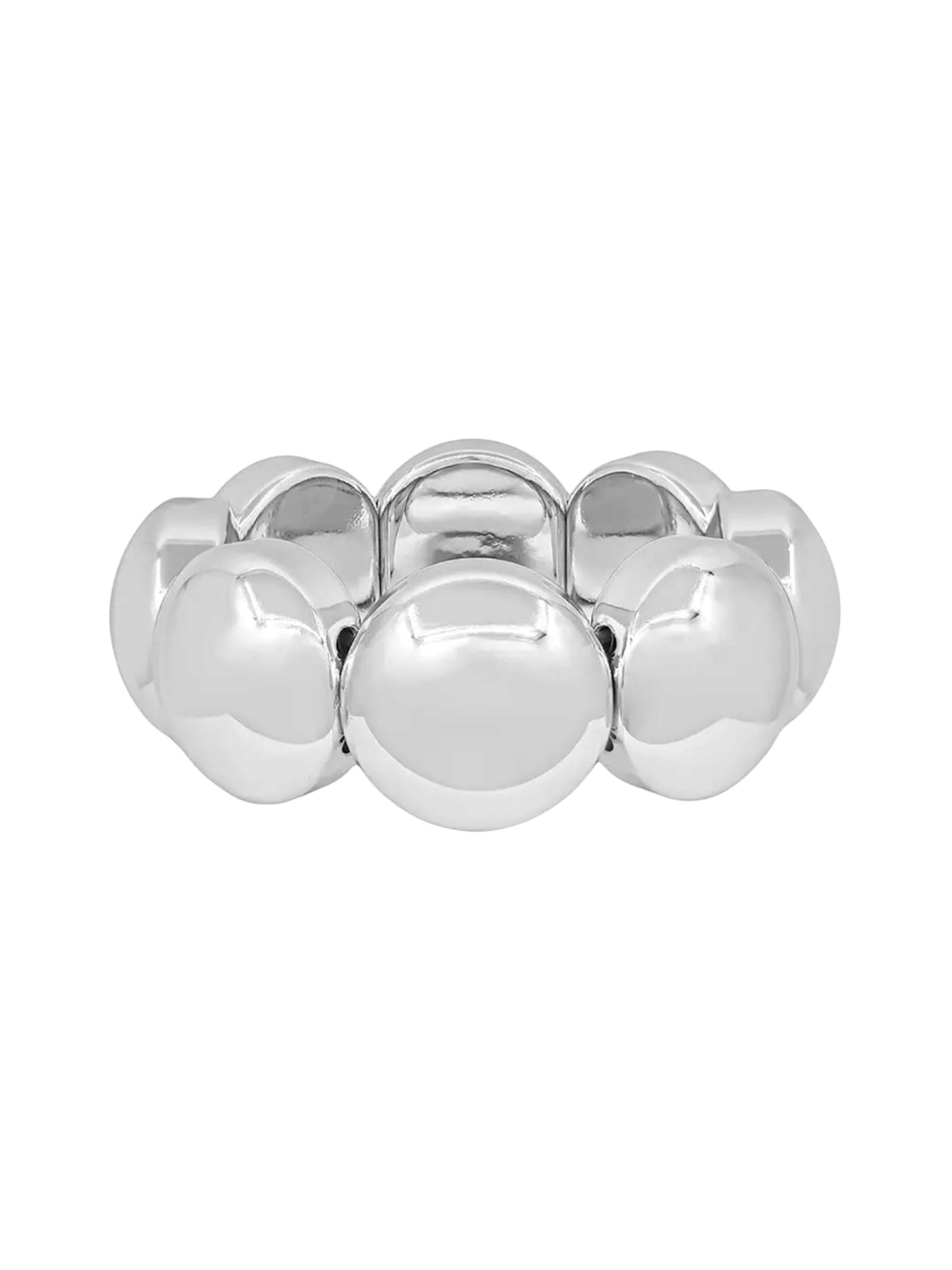 Large Silver Ball Bracelet
