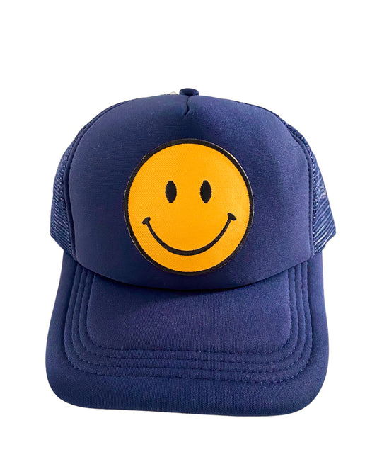 Navy Smiley Face