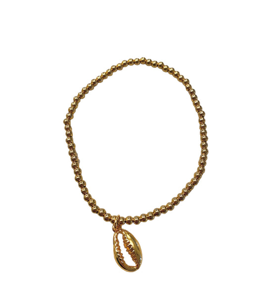 3mm Gold Cowrie Shell