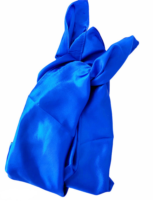 Dark blue scarf top
