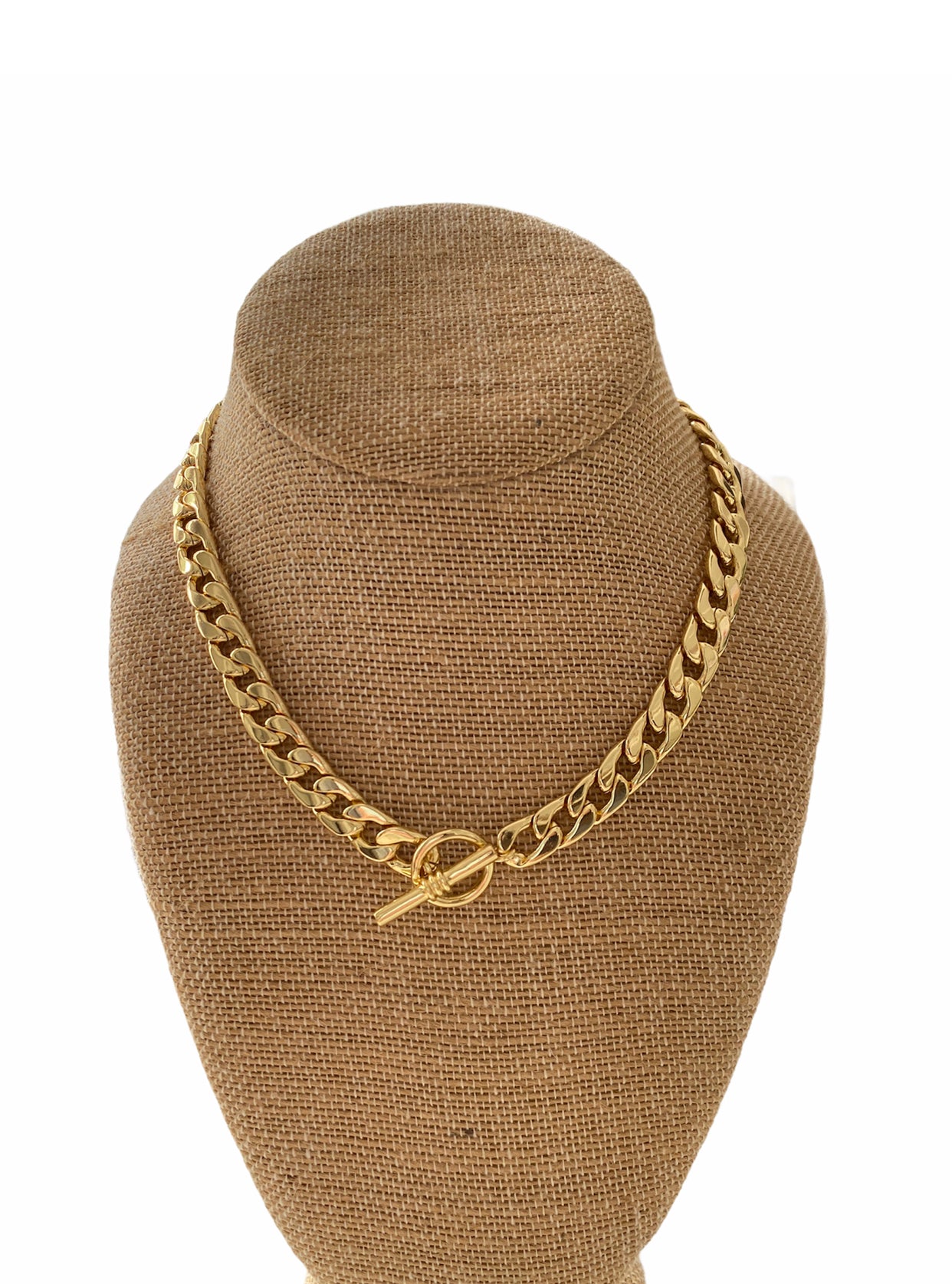 Gold Circle Clasp Chain