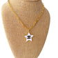 White CC Star Necklace