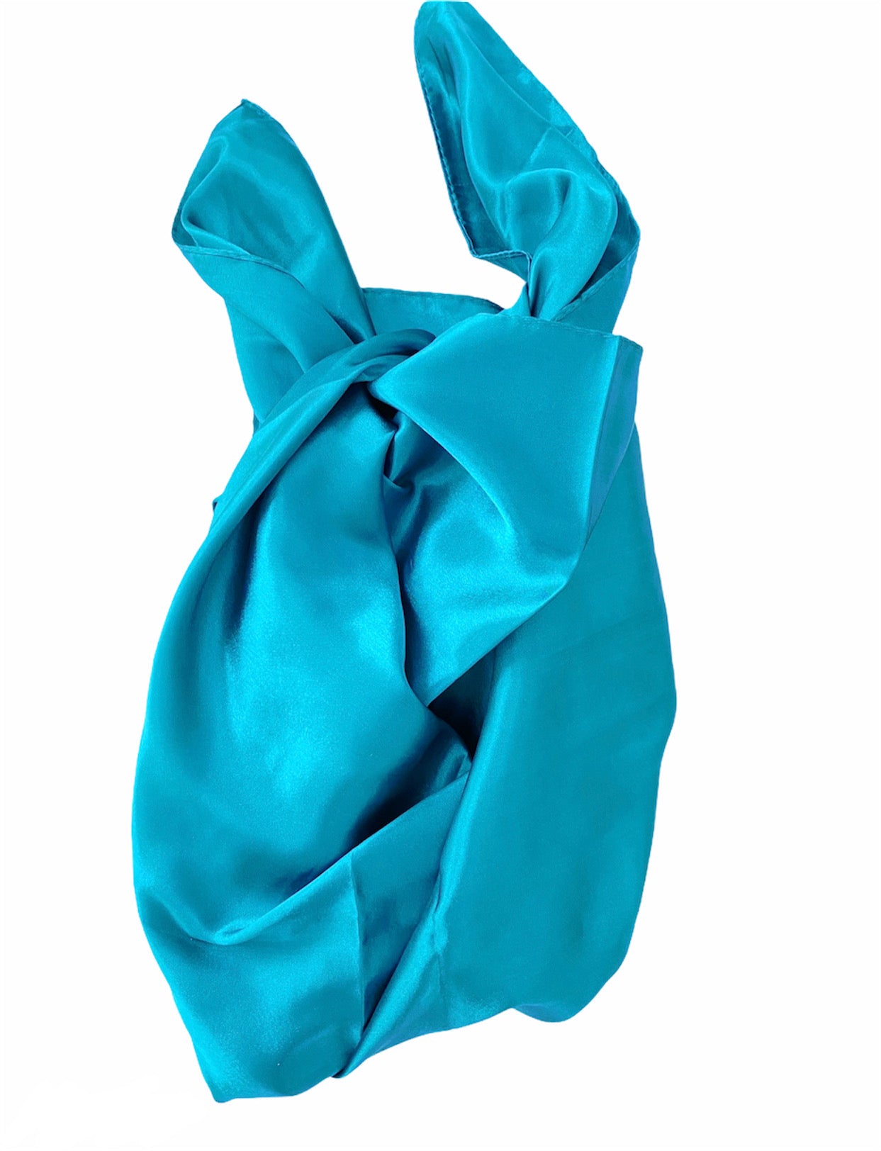 Turquoise scarf top