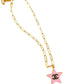 Pink CC Star Necklace