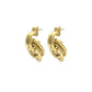 Gold Knotted Twist Studs