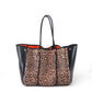 Leopard neoprene tote