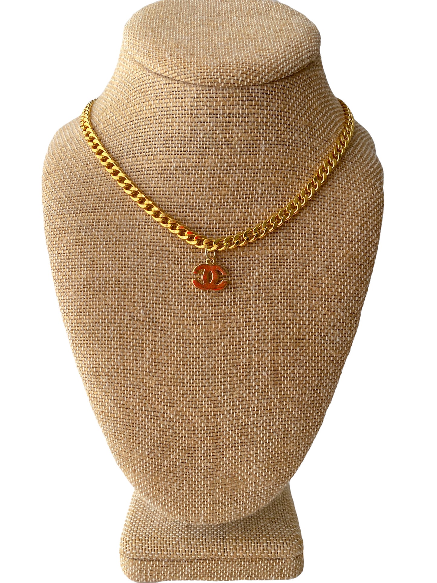 Gold CC Chain Necklace