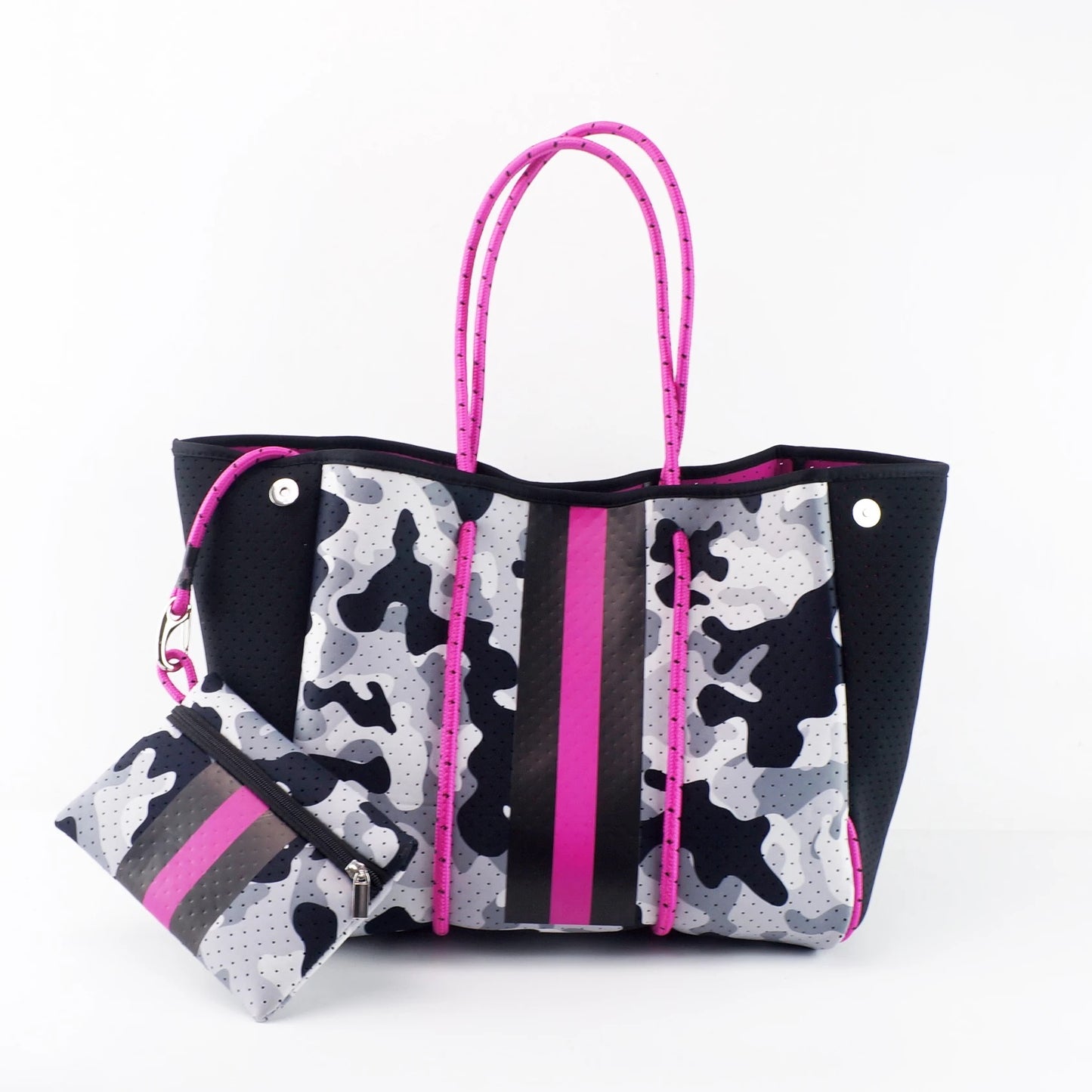 Pink camo tote