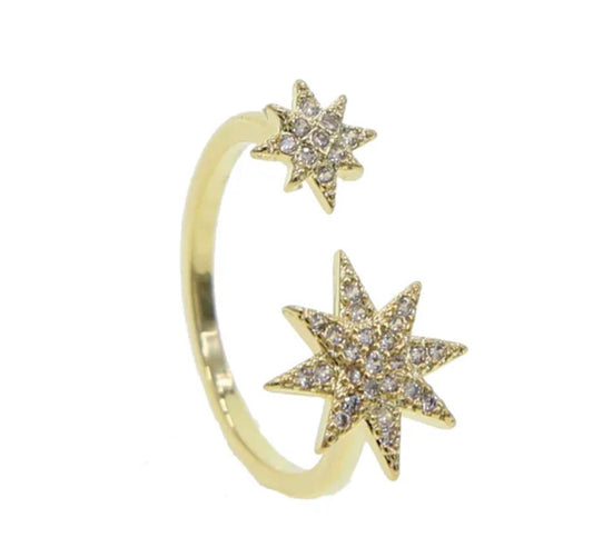 Gold Starburst Ring
