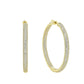 Large Diamond Hoops