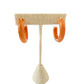 Orange Acrylic Hoops