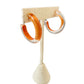 Orange Acrylic Hoops