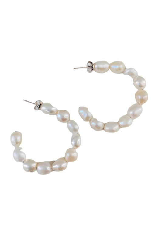 Pearl Hoops