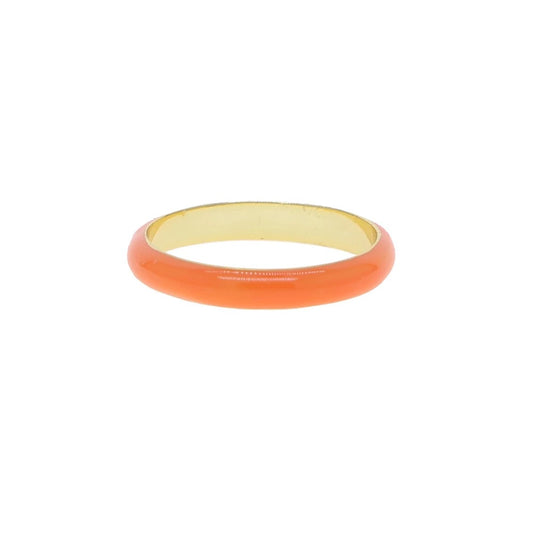 Orange enamel ring